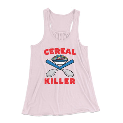 Cereal Killer Women's Flowey Tank Top Soft Pink | Funny Shirt from Famous In Real Life