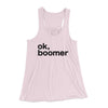 OK, Boomer Funny Women's Flowey Tank Top Soft Pink | Funny Shirt from Famous In Real Life