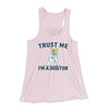 Trust Me I'm A Dogtor Funny Women's Flowey Tank Top Soft Pink | Funny Shirt from Famous In Real Life