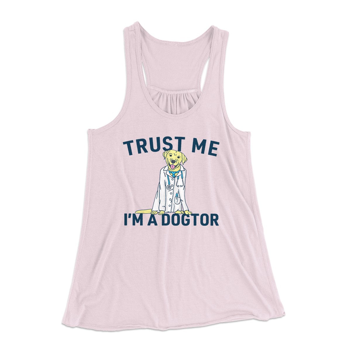 Trust Me I'm A Dogtor Funny Women's Flowey Tank Top | Funny Shirt from Famous In Real Life