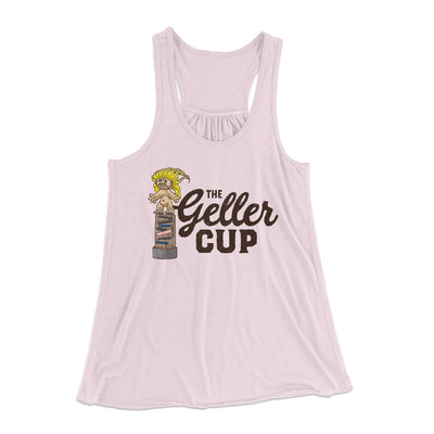 The Geller Cup Women's Flowey Tank Top Soft Pink | Funny Shirt from Famous In Real Life