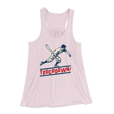Touchdown! Funny Women's Flowey Tank Top Soft Pink | Funny Shirt from Famous In Real Life