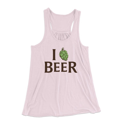 I Hop Craft Beer Women's Flowey Tank Top Soft Pink | Funny Shirt from Famous In Real Life