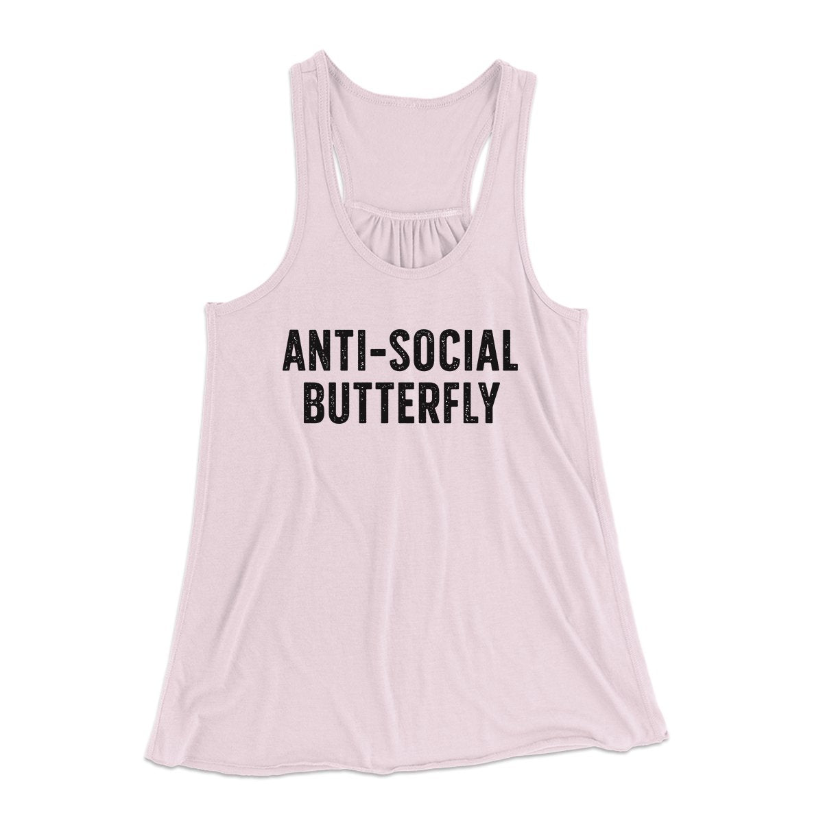 Anti-Social Butterfly Funny Women's Flowey Tank Top | Funny Shirt from Famous In Real Life