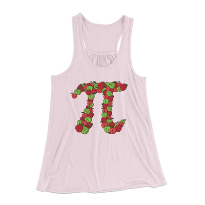 Apple Pi Women's Flowey Tank Top Soft Pink | Funny Shirt from Famous In Real Life