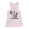 Television Marathon Champion Funny Women's Flowey Tank Top Soft Pink | Funny Shirt from Famous In Real Life