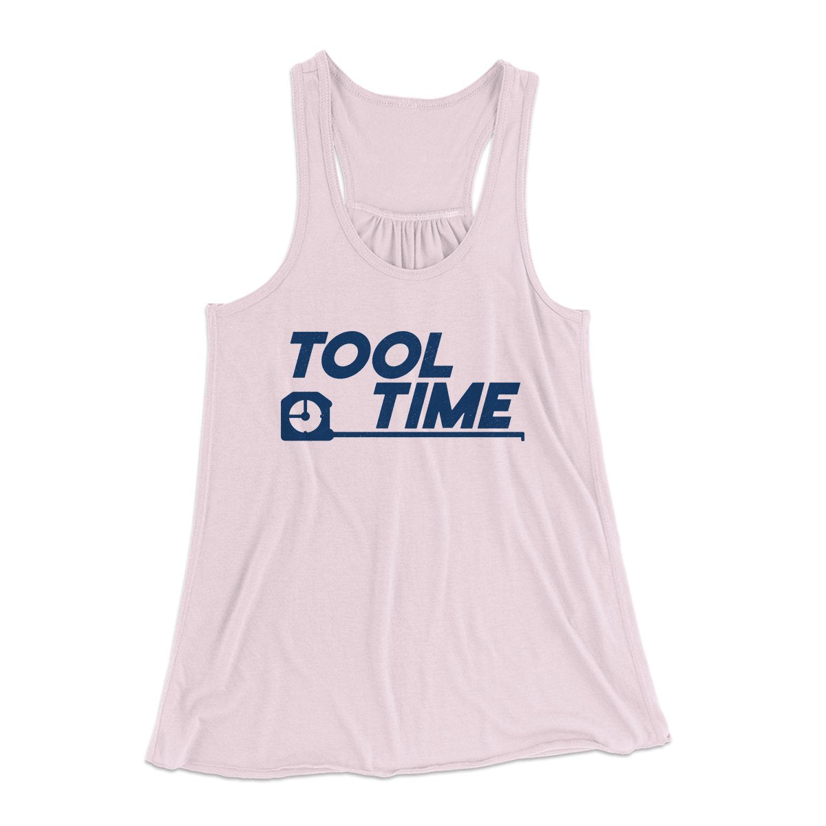 Tool Time Women's Flowey Tank Top Soft Pink | Funny Shirt from Famous In Real Life