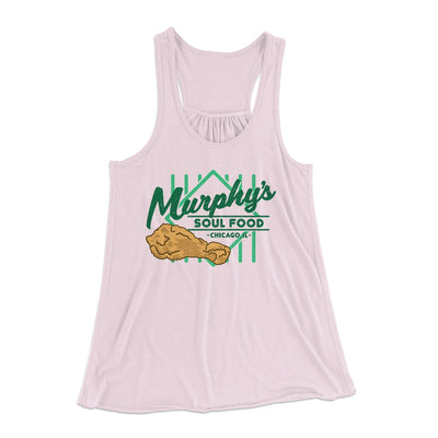 Murphy's Soul Food Women's Flowey Tank Top Soft Pink | Funny Shirt from Famous In Real Life
