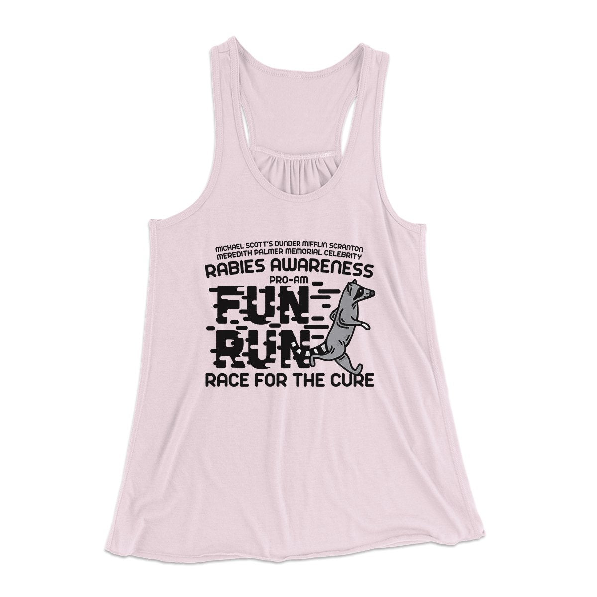 Rabies Awareness Fun Run Women's Flowey Tank Top | Funny Shirt from Famous In Real Life