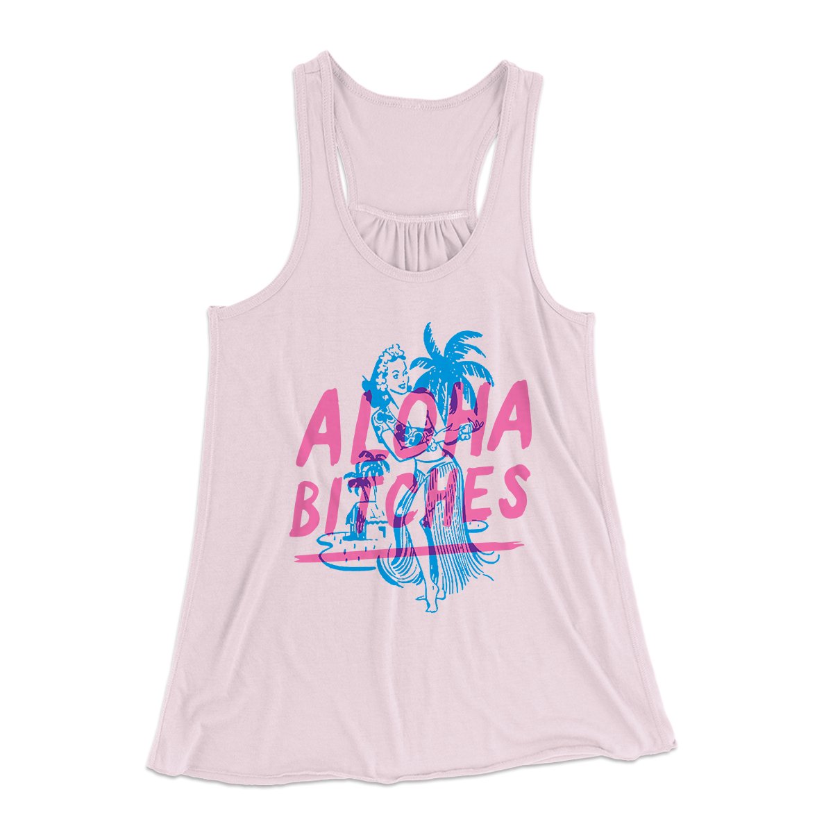 Aloha Bitches Women's Flowey Tank Top | Funny Shirt from Famous In Real Life