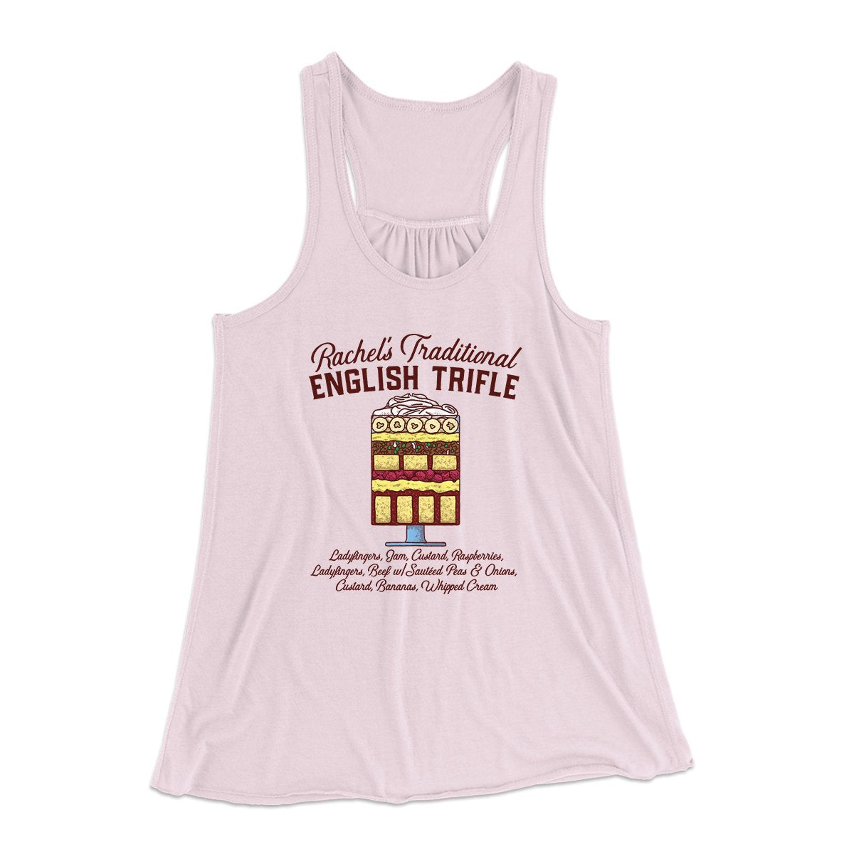 Rachel's English Trifle Women's Flowey Tank Top | Funny Shirt from Famous In Real Life