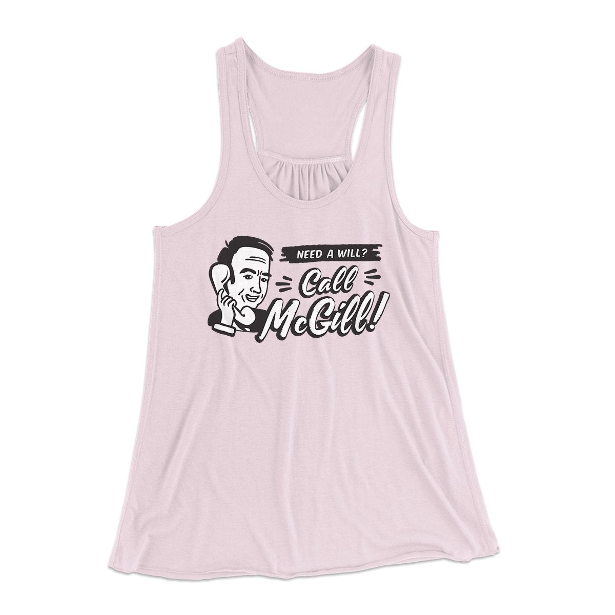 Need A Will Women's Flowey Tank Top Soft Pink | Funny Shirt from Famous In Real Life