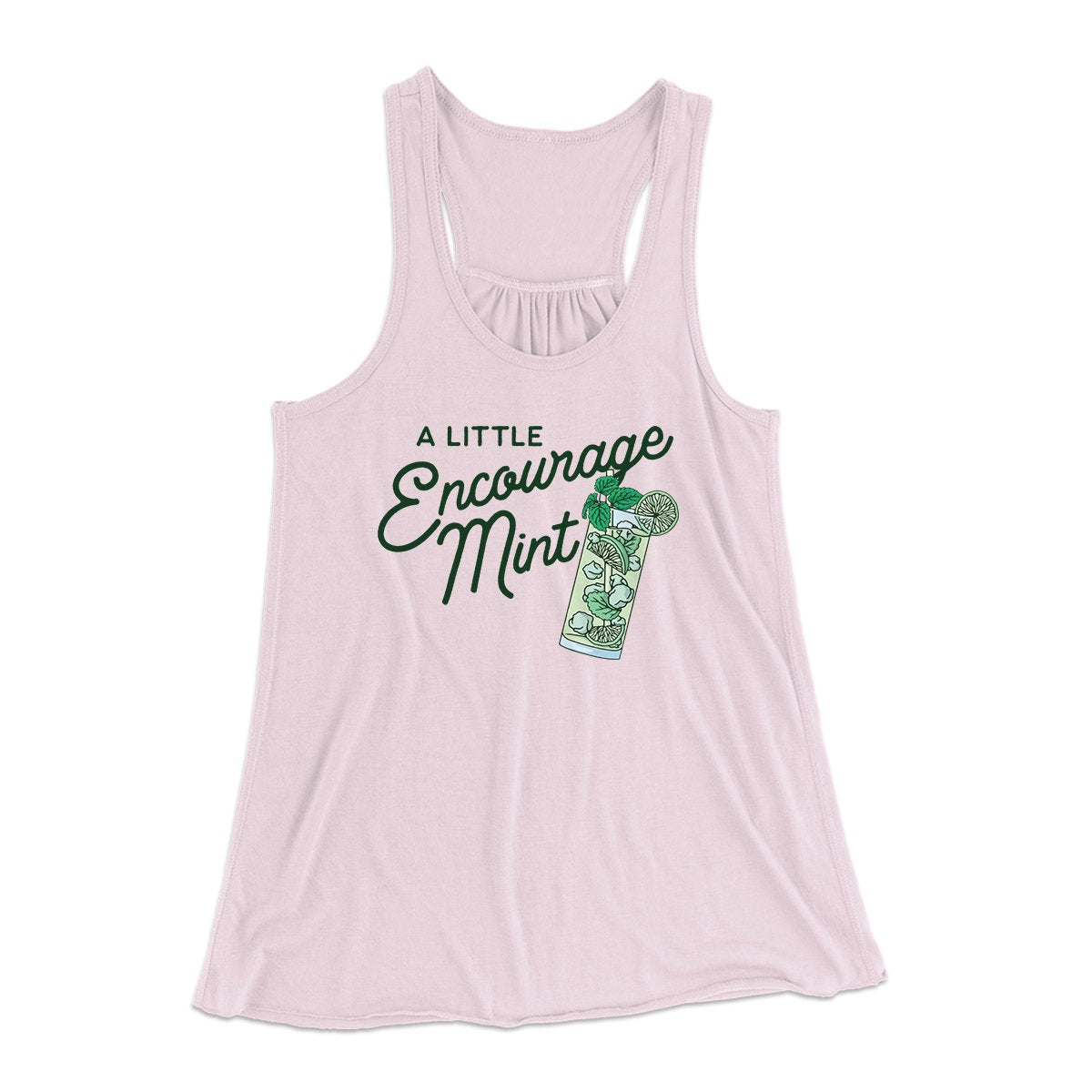 A Little Encourage-Mint Women's Flowey Tank Top | Funny Shirt from Famous In Real Life