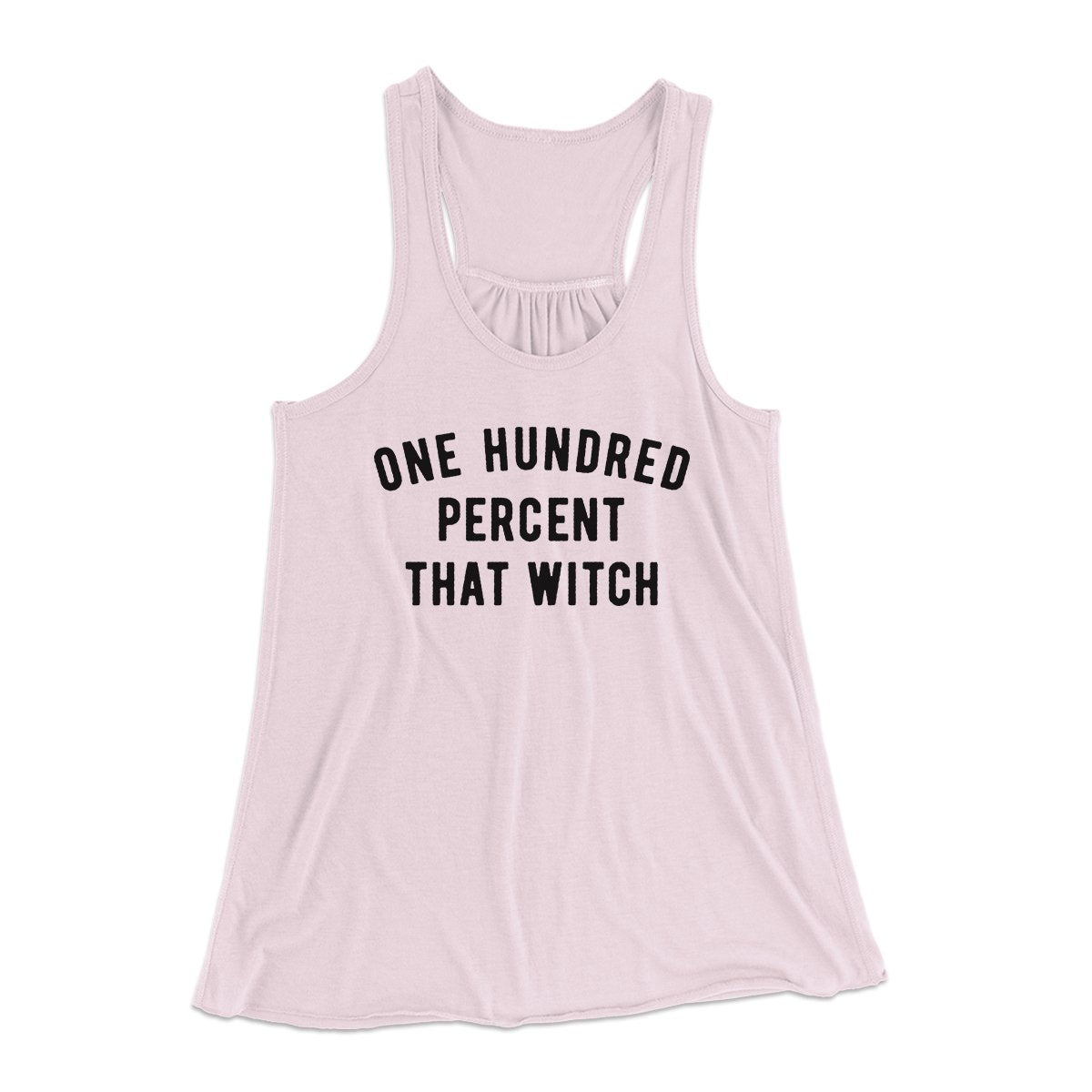 100% That Witch Women's Flowey Tank Top Soft Pink | Funny Shirt from Famous In Real Life