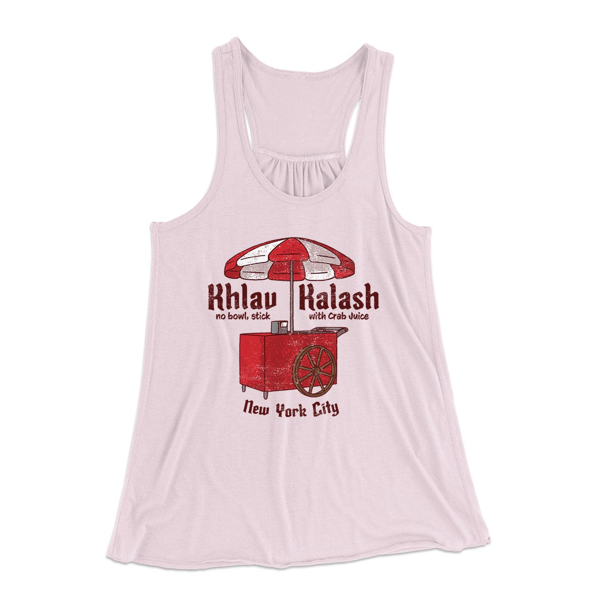 Khlav Kalash Women's Flowey Tank Top Soft Pink | Funny Shirt from Famous In Real Life