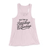 Big Fan of Saturdays And Also Sundays Funny Women's Flowey Tank Top Soft Pink | Funny Shirt from Famous In Real Life