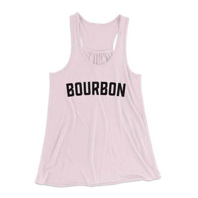 Bourbon Women's Flowey Tank Top Soft Pink | Funny Shirt from Famous In Real Life