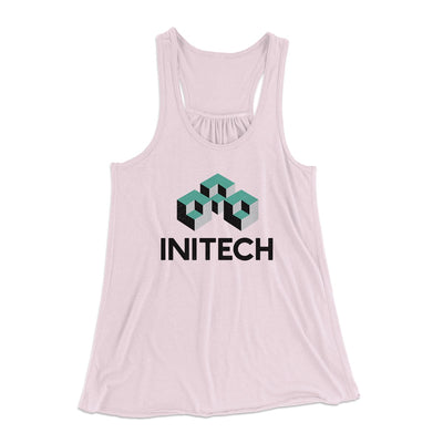 Initech Women's Flowey Tank Top Soft Pink | Funny Shirt from Famous In Real Life