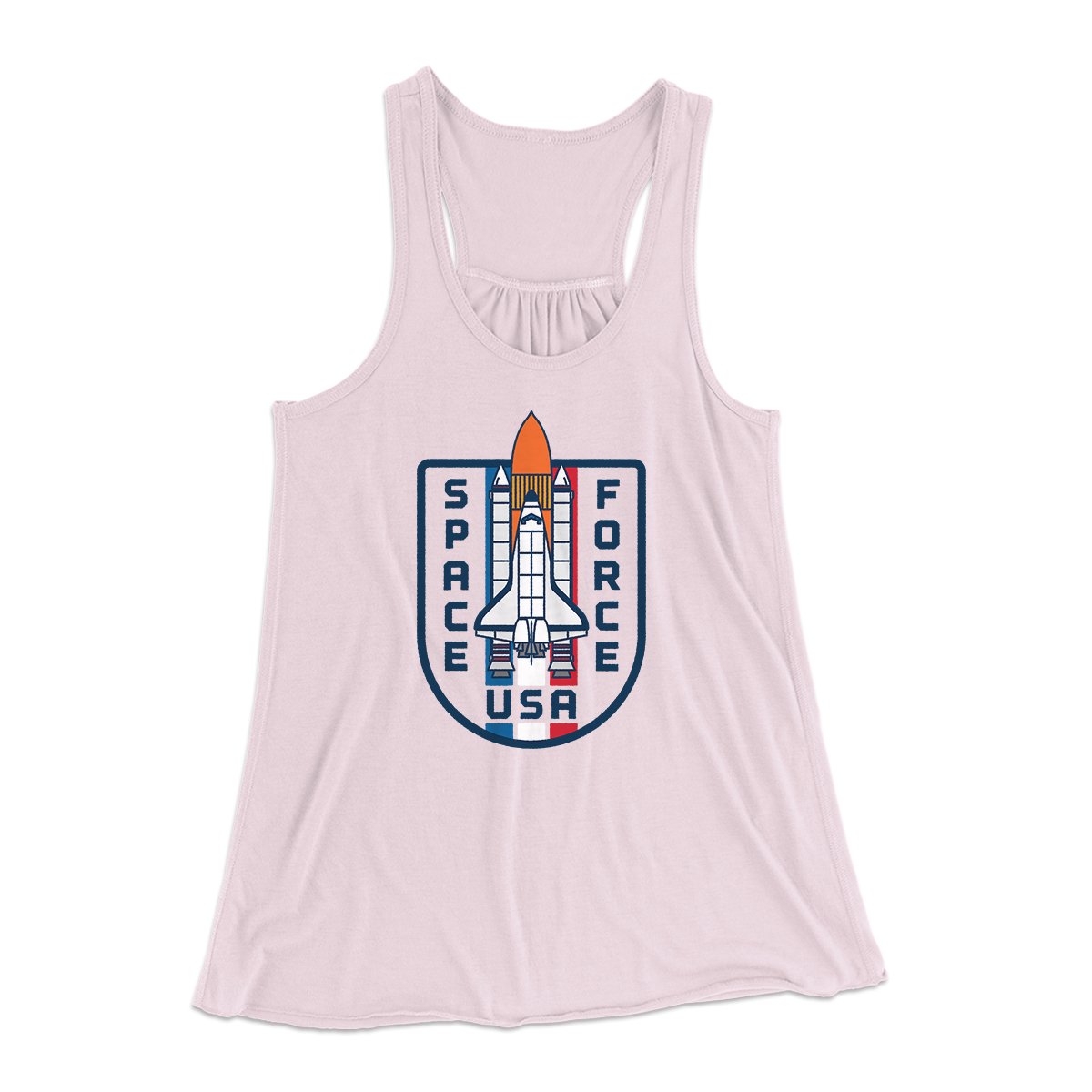 Space Force USA Racerback Tank Top Soft Pink | Funny Shirt from Famous In Real Life