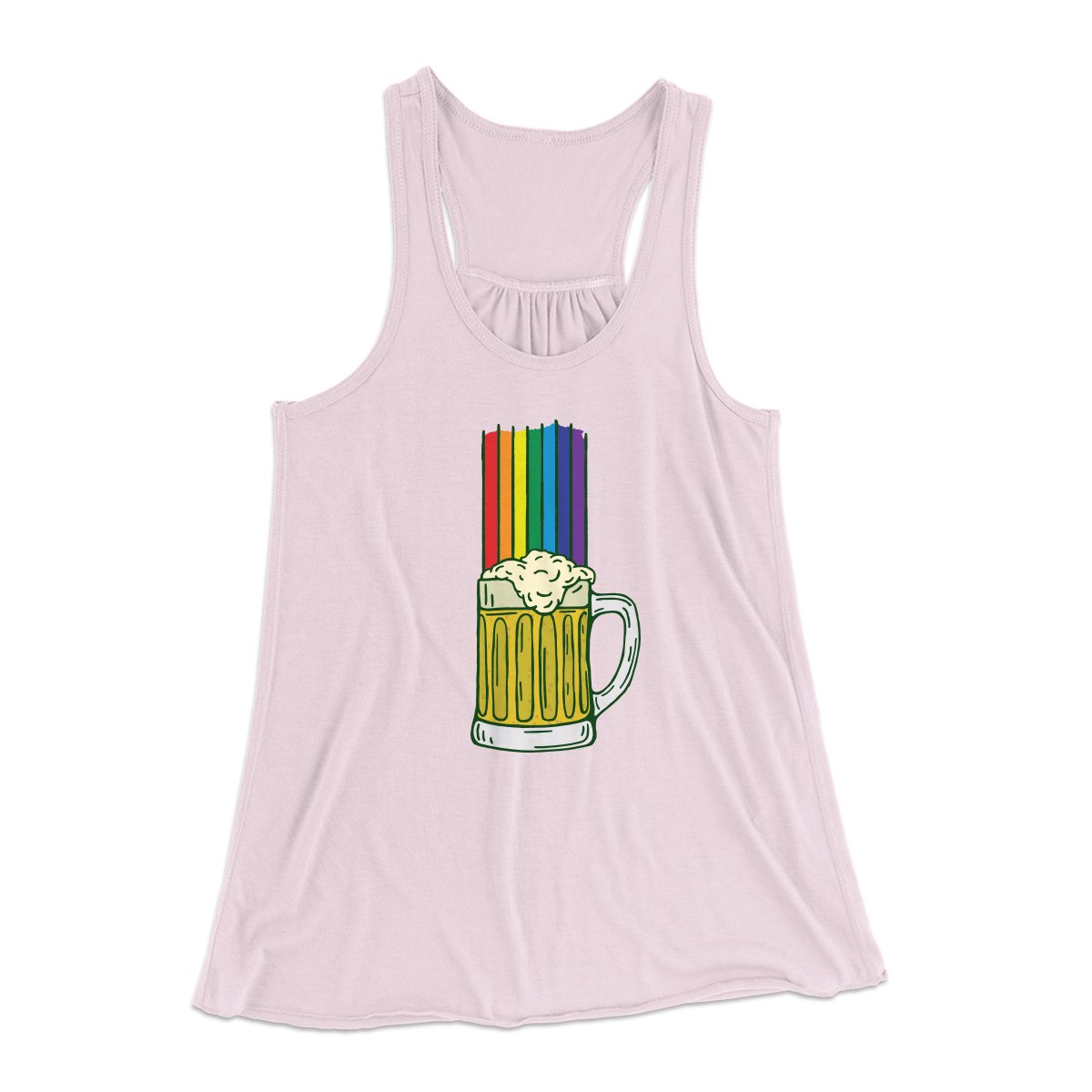 Beer Rainbow Women's Flowey Tank Top | Funny Shirt from Famous In Real Life