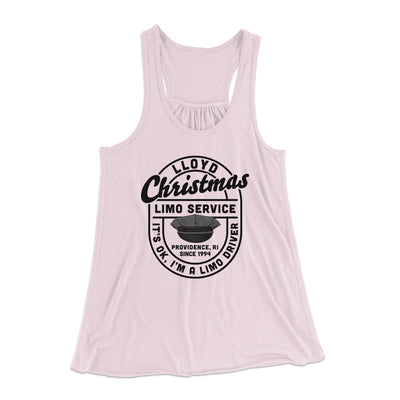 Lloyd Christmas Limo Service Women's Flowey Tank Top Soft Pink | Funny Shirt from Famous In Real Life