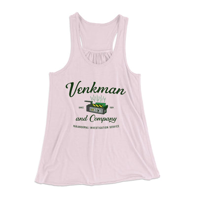 Venkman and Company Women's Flowey Tank Top Soft Pink | Funny Shirt from Famous In Real Life