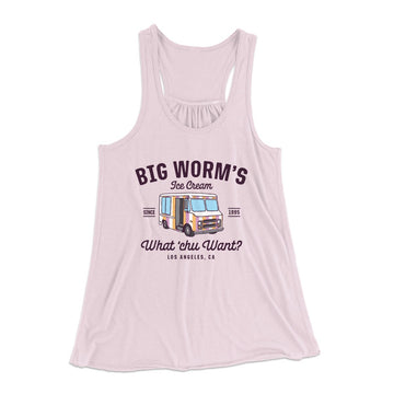 Big Worm's Ice Cream Women's Flowey Tank Top | Funny Shirt from Famous In Real Life