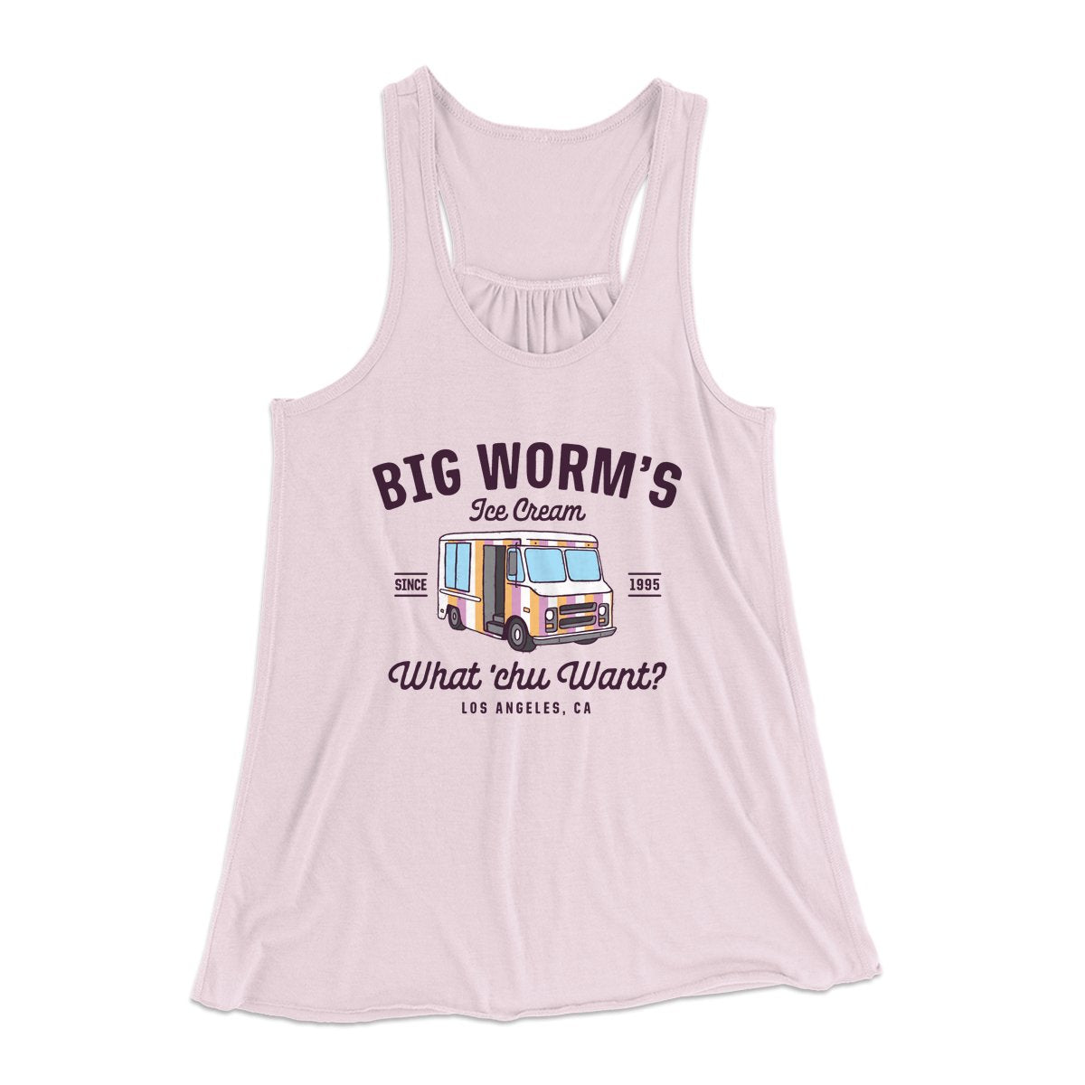 Big Worm's Ice Cream Women's Flowey Tank Top | Funny Shirt from Famous In Real Life