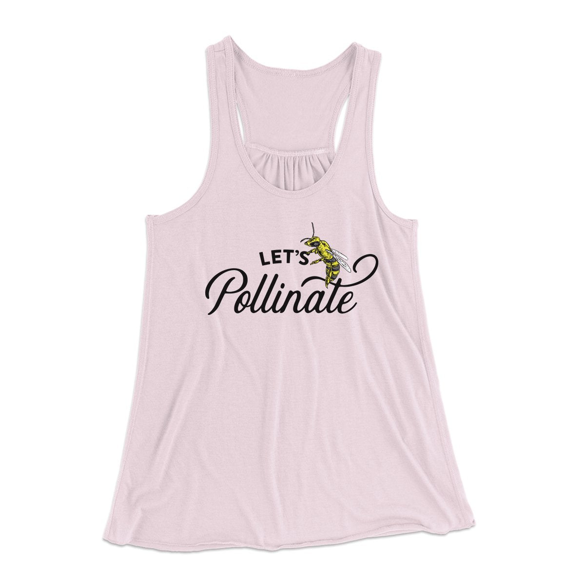 Let's Pollinate Women's Flowey Tank Top Soft Pink | Funny Shirt from Famous In Real Life