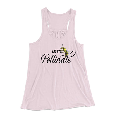 Let's Pollinate Women's Flowey Tank Top Soft Pink | Funny Shirt from Famous In Real Life