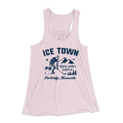 Ice Town Sports Complex Women's Flowey Tank Top Soft Pink | Funny Shirt from Famous In Real Life