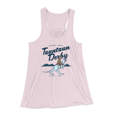 Tauntaun Derby Women's Flowey Tank Top Soft Pink | Funny Shirt from Famous In Real Life