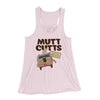 Mutt Cutts Women's Flowey Tank Top Soft Pink | Funny Shirt from Famous In Real Life