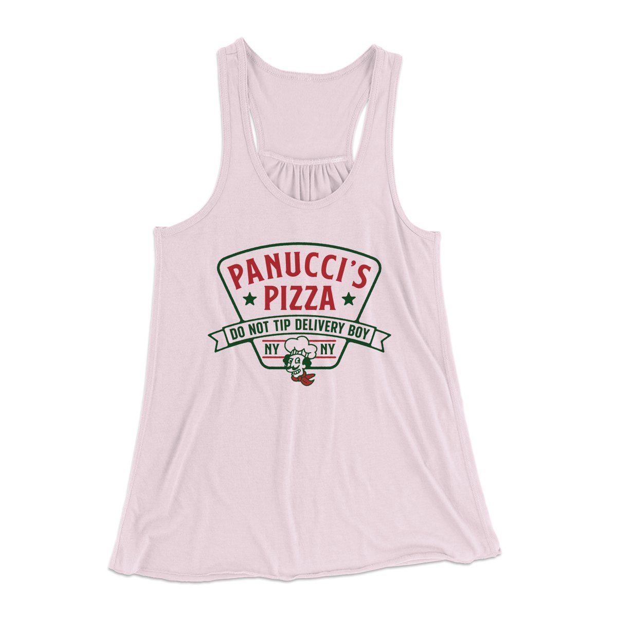 Panucci's Pizza Women's Flowey Tank Top | Funny Shirt from Famous In Real Life