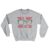 You'll Shoot Your Eye Out Funny Movie Men/Unisex Ugly Sweater Sport Grey | Funny Shirt from Famous In Real Life