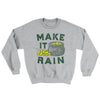 Make it Rain Ugly Sweater Sport Grey | Funny Shirt from Famous In Real Life