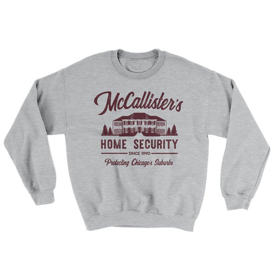 McCallister's Home Security Funny Movie Men/Unisex Ugly Sweater Sport Grey | Funny Shirt from Famous In Real Life
