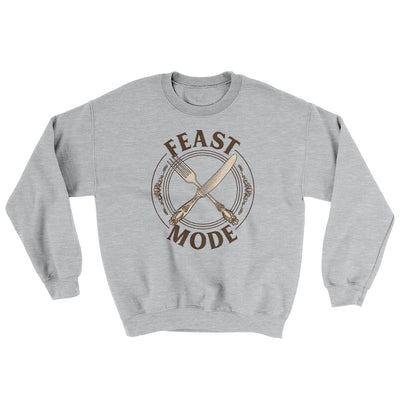 Feast Mode Ugly Sweater Sport Grey | Funny Shirt from Famous In Real Life