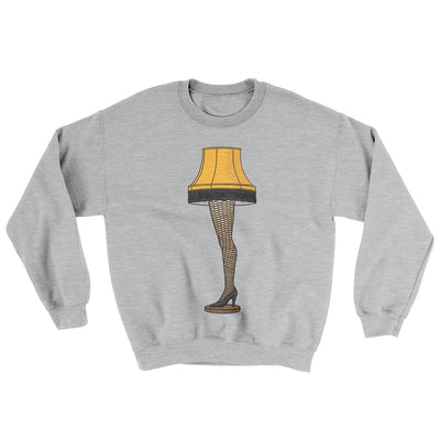 Leg Lamp Ugly Sweater Sport Grey | Funny Shirt from Famous In Real Life
