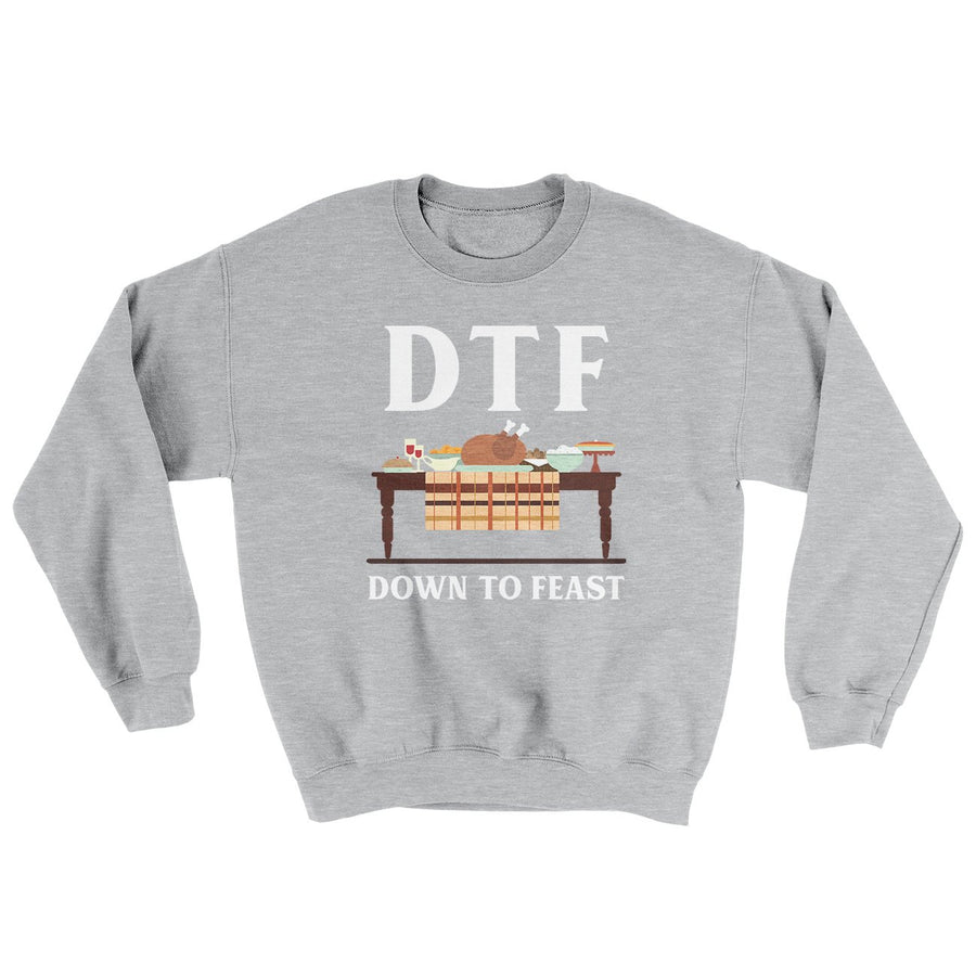DTF: Down To Feast Ugly Sweater | Funny Shirt from Famous In Real Life