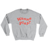 Wanna Play? Ugly Sweater Sport Grey | Funny Shirt from Famous In Real Life