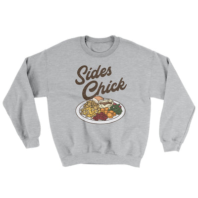 Sides Chick Ugly Sweater Sport Grey | Funny Shirt from Famous In Real Life