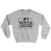 #1 Farter I Mean Father Ugly Sweater Sport Grey | Funny Shirt from Famous In Real Life