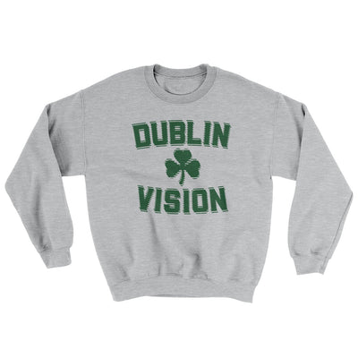 Dublin Vision Ugly Sweater Sport Grey | Funny Shirt from Famous In Real Life