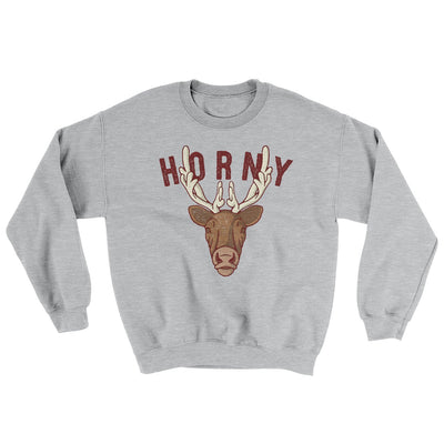 Horny Ugly Sweater Sport Grey | Funny Shirt from Famous In Real Life