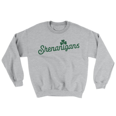 Shenanigans Ugly Sweater Sport Grey | Funny Shirt from Famous In Real Life