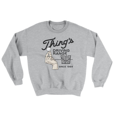 Thing's Driving Range Ugly Sweater Sport Grey | Funny Shirt from Famous In Real Life