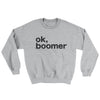 OK, Boomer Ugly Sweater Sport Grey | Funny Shirt from Famous In Real Life
