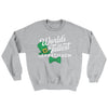 World's Tallest Leprechaun Ugly Sweater Sport Grey | Funny Shirt from Famous In Real Life