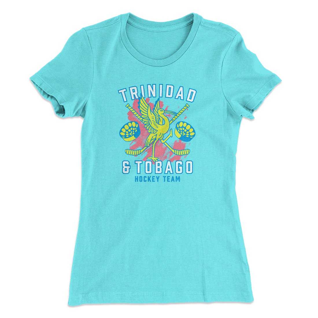 Trinidad & Tobago Hockey Women's T-Shirt Tahiti Blue | Funny Shirt from Famous In Real Life